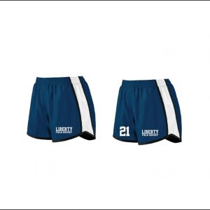 Liberty Field Hockey - 11. Ladies Micro-Poly Shorts (Navy/White)
