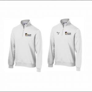 Freedom Volleyball - 18. Pullover 1/4 Zip Sweatshirt (White)
