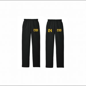 Freedom Volleyball - 20. Open Bottom Sweatpants (Black)