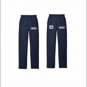 Liberty Field Hockey - 14. Open Bottom Sweatpants (Navy)