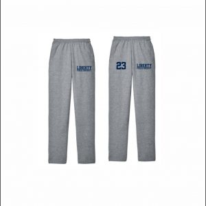 Liberty Field Hockey - 15. Open Bottom Sweatpants (Gray)