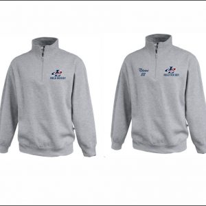Liberty Field Hockey - 43. Pullover 1/4 Zip Sweatshirt (Gray)