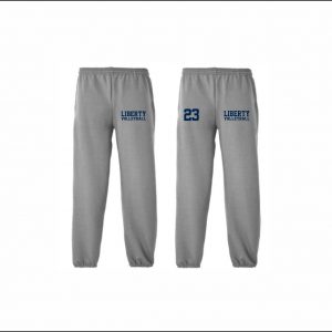 Liberty Volleyball - 20. Gathered Bottom Sweatpants (Gray)