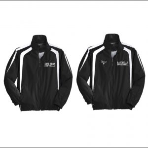 East Hills Softball - 20. Full Zip Lightweight Jacket (Black/White)
