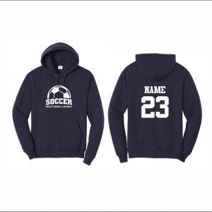 NLYAA Soccer - 13. Hooded Sweatshirt (Navy)