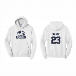 NLYAA Soccer - 15. Hooded Sweatshirt (White)