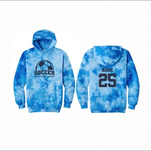 NLYAA Soccer - 17. Tie Dye Hooded Sweatshirt (Blue)