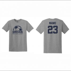 NLYAA Soccer - 2. Short Sleeve Cotton T-Shirt (Gray)
