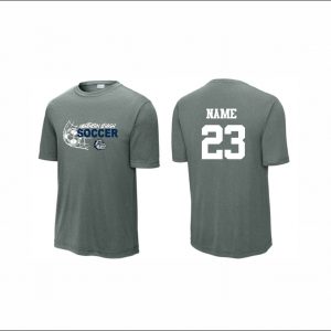 NLYAA Soccer - 5. Short Sleeve Performance Shirt (Gray Heather)