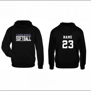 Lyons Spirit Softball - 10. Performance Fleece Hoodie (Black)