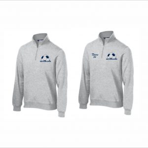 NLHS Girls Soccer - 11. Pullover 1/4 Zip Sweatshirt (Gray)