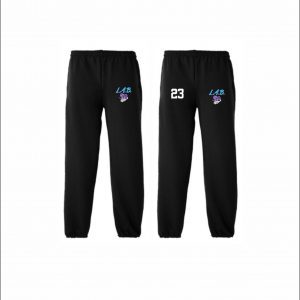 L.A.B. Basketball - 7. Gathered Bottom Sweatpants (Black)