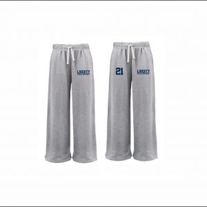 Liberty Field Hockey - 13. Ladies Wide Leg Sweatpants (Gray)