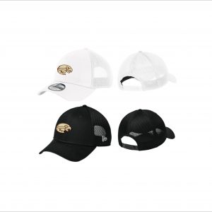 Junior Hawks Football - 17. Adjustable Mesh Back Hat (White or Black)