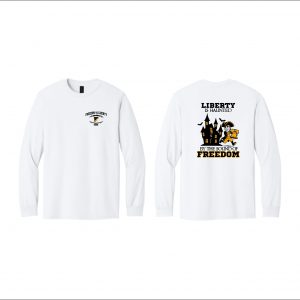 FREEDOM vs. Liberty Game - 2. Long Sleeve Cotton T-Shirt (White)