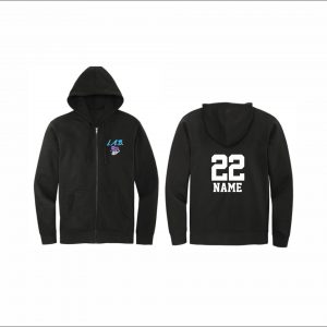 L.A.B. Basketball - 11. Full Zip Hooded Sweatshirt (Black)