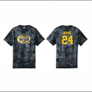 BTAA Softball - 24. Short Sleeve Tie-Dye T-Shirt (Black)