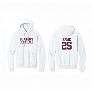 Bangor Softball - 10. Hooded Sweatshirt (White)
