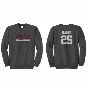 Bangor Softball - 13. Crewneck Sweatshirt (Dk. Grey Heather)