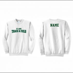 St. Anne Track & Field - 23. Crewneck Sweatshirt (White)