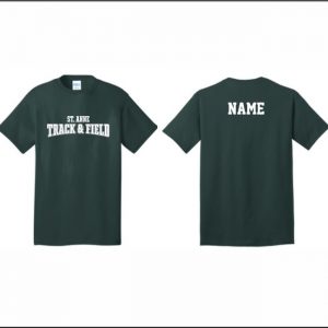St. Anne Track & Field - 1. Short Sleeve Cotton T-Shirt (Forest)