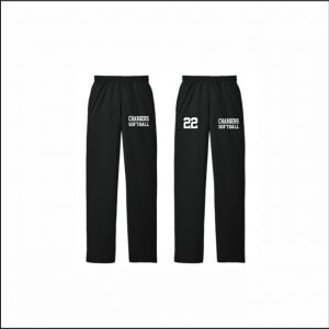 East Hills Softball - 15. Open Bottom Sweatpants (Black)