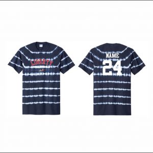 Liberty Volleyball - 27. Short Sleeve Stripe Tie-Dye (Navy)