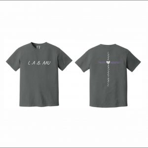L.A.B. Basketball - 26. Short Sleeve Garment Dyed T-Shirt (Charcoal)