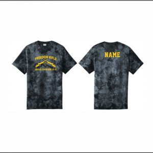 Freedom Rifle Champs - 3. Short Sleeve Cotton Tie Dye T-Shirt (Black)