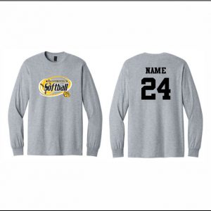 BTAA Softball - 4. Long Sleeve Cotton T-Shirt (Gray)