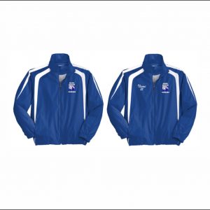 OLPH CYO - 31. Full Zip Lightweight Colorblock Jacket (Royal/White)