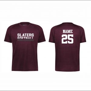 Bangor Softball - 5. Short Sleeve Performance Shirt (Maroon Heather)