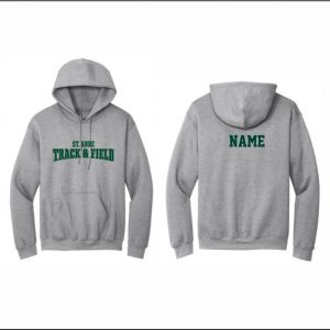 St. Anne Track & Field - 8. Hooded Sweatshirt (Gray)