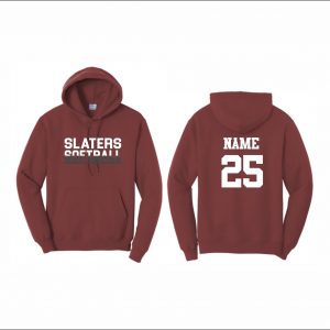 Bangor Softball - 8. Hooded Sweatshirt (Maroon)