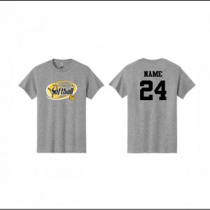 BTAA Softball - 2. Short Sleeve Cotton T-Shirt (Gray)