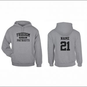 Freedom Boys Volleyball - 26.  Hooded Sweatshirt (Gray - Logo #2)
