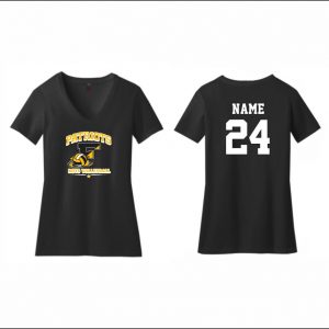 Freedom Boys Volleyball - 9. Ladies Short Sleeve T-Shirt (Black)
