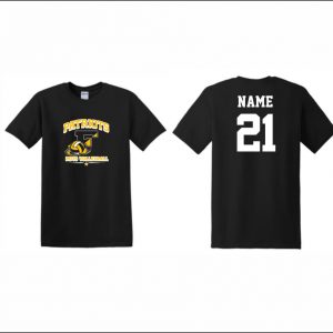 Freedom Boys Volleyball - 3. Short Sleeve Cotton T-Shirt (Black)