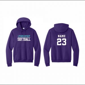Lyons Spirit Softball - 24. Hooded Sweatshirt (Purple)