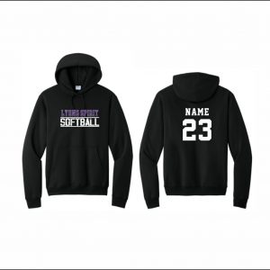 Lyons Spirit Softball - 25. Hooded Sweatshirt (Black)