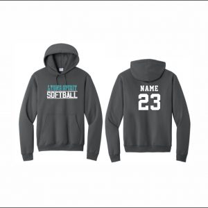 Lyons Spirit Softball - 26. Hooded Sweatshirt (Charcoal)