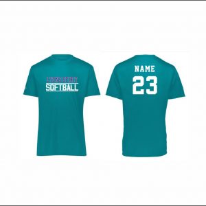Lyons Spirit Softball - 1. Short Sleeve Performance Shirt (Teal)