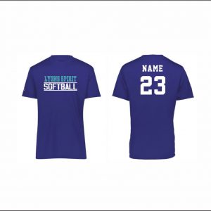 Lyons Spirit Softball - 2. Short Sleeve Performance Shirt (Purple)