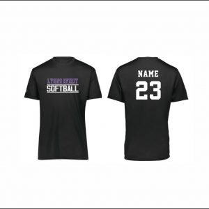 Lyons Spirit Softball - 3. Short Sleeve Performance Shirt (Black)