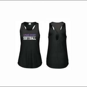 Lyons Spirit Softball - 6. Ladies Tri-Blend Tank (Black)