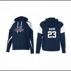 Steelsharks Baseball- 14. Hooded Sweatshirt (Navy /White) LOGO 1