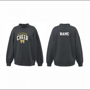 BTAA Cheer - 32. Ladies Mockneck Sweatshirt (Black)