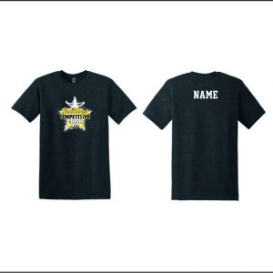 BTAA Cheer (Competitive) - 33. Short Sleeve Cotton T-Shirt (Dark Gray Heather)