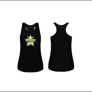 BTAA Cheer (Competitive) - 38. Ladies Moisture Wicking Racerback Tank Top (Black)