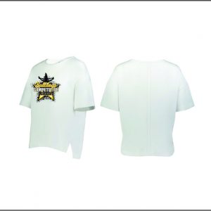 BTAA Cheer (Competitive) - 52. Ladies Short Sleeve Relaxed Boxy Tee (White)
